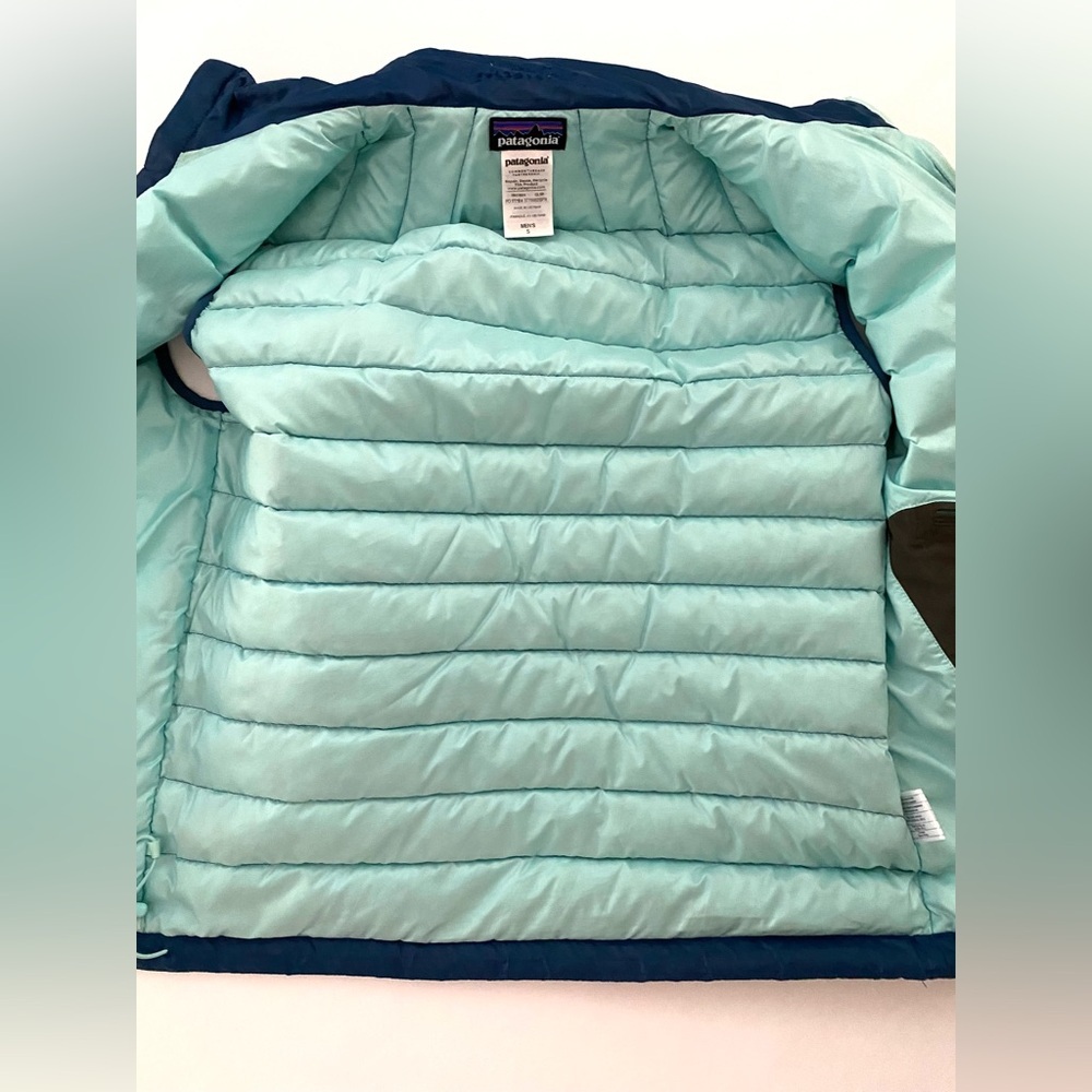 Patagonia Men’s Vest Down Sweater Vest Down Puffer Winter Vest Blue size Small - Picture 7 of 15